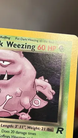 Pokemon TCG Team Rockets Dark Weezing Holo Rare Card 14/82 Unlimited LP - Image 3