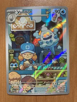 Vanillish Illustration Rare SV04: Paradox Rift 190/182 NM Pokemon Card Fast Ship - Image 1