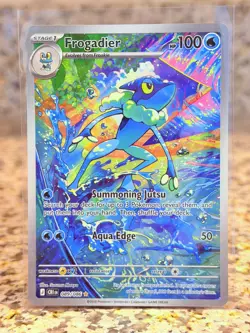Frogadier 089/086 Chaos Rising IR 2026 NM card in hand RH Frogadier 021/086 - Image 1