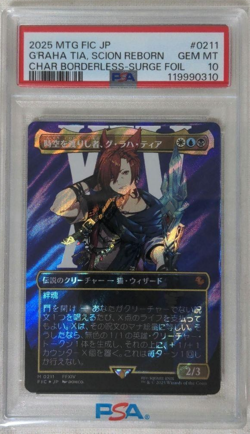 MTG Final Fantasy G'raha Tia Time Traveling Hero Surge Foil PSA 10 - Image 1