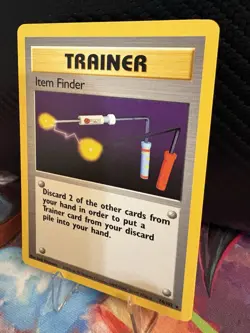 Pokemon TCG Item Finder 74/102 Base Set Unlimited LP+ Trainer Card WOTC 1999 - Image 2