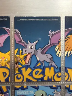 1999 Pokemon Cards TV Animation Series 1 Complete 9 card Puzzle Set - Image 3