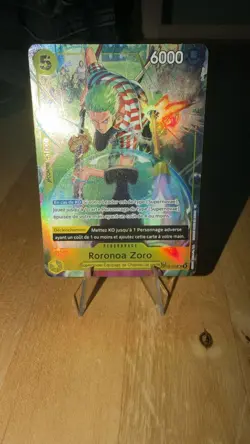 roronoa zoro OP14 / OP12-113 treasure rare exclusive french card NM - Image 1