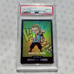 Roronoa Zoro PSA 10 Kumamoto DON!! Card 2026 One Piece JP Promo - Image 1