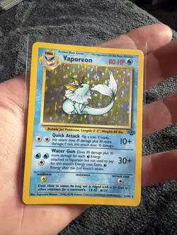 Pokemon TCG Vaporeon Holo Rare Card Jungle, 12/64 - Image 3