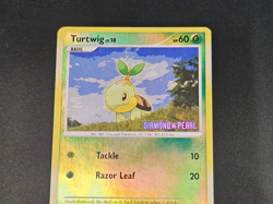 Pokemon TCG Turtwig 103/130 Diamond & Pearl Reverse Holo Vintage Card Stamped - Image 2