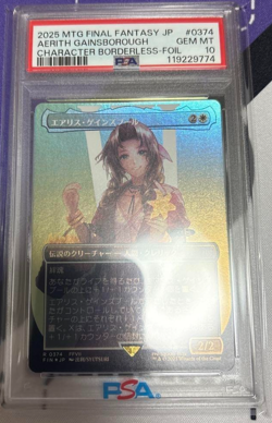 MTG Final Fantasy Aerith Gainsborough Japanese Card PSA 10 - Image 1
