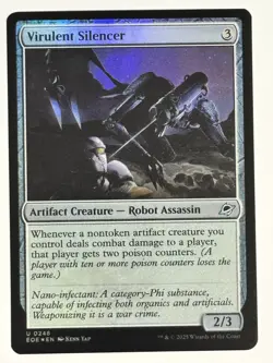 Virulent Silencer FOIL Edge of Eternities 248 NM Magic MTG - Image 1