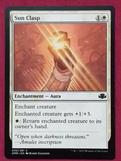 Magic The Gathering DOMINARIA REMASTERED SUN CLASP white card MTG - Image 1