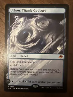 Uthros, Titanic Godcore : MTG / Edge of Eternities Promo #0260 / NM - Image 2