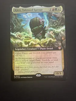 Extended Art KIRRI, TALENTED SPROUT mtg NM-M Commander Thunder Junction Mythic - Image 1