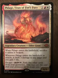 Phlage, Titan of Fire's Fury : MTG / Modern Horizons 3 #0197 / NM - Image 1