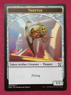 Magic The Gathering DUEL DECKS ELVES VS INVENTORS THOPTER 004 token MTG - Image 1
