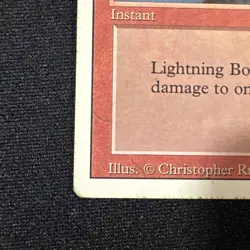 ***Unlimited Lightning Bolt*** MTG Unlimited Magic LP Excellent Cond Vintage - Image 3