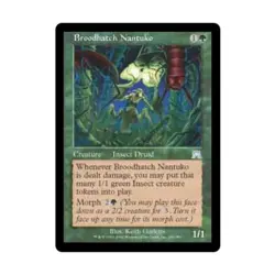 WOTC MtG Onslaught Broodhatch Nantuko (U) (Foil) EX - Image 1
