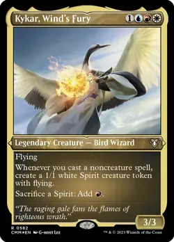 1x - Kykar, Wind's Fury - ETCHED FOIL #582 - Commander Masters - NM MTG - Image 1
