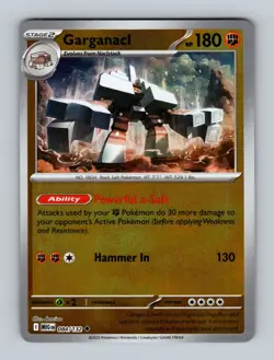 Pokemon TCG - Mega Evolution (MEG EN) Garganacl - #084/132 - Reverse Holo - Image 1