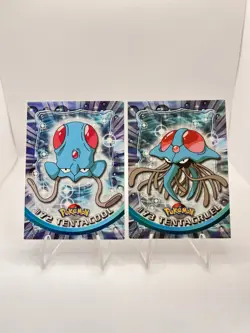 Pokemon Tcg Vintage 1999 Topps Tenacruel And Tentacool Non Foil - Image 1