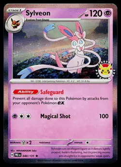 Sylveon 040/131 Pokemon Day Stamp Promo Pokemon Near Mint - Image 1