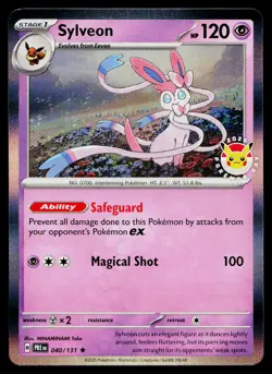 Sylveon 040/131 Pokemon Day Stamp Promo Pokemon Near Mint - Image 1