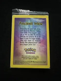 SEALED Ancient Mew From The Original 1999 Pokemon Movie Promo (Mint Condition) - Image 2