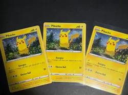 3x Pikachu 7/15 - McDonald's 2022 Match Battle Promo - Holo - Rare Pokemon NM - Image 1