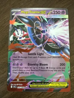 Pokemon Mega Floette ex 035/086 Me04: Chaos Rising Double Rare Holo - Image 1