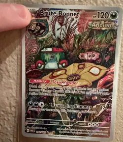 Pokemon Brute Bonnet 207/182 SV04 Paradox Rift Illustration Rare Holo 120 HP ENG - Image 1