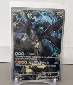 🐉 N's Zekrom 031/MEW Promo Full Art Holo Pokemon TCG English 2024 130 HP - Image 1