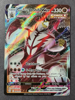 Single Strike Urshifu VMAX 086/163 Holo Rare VMAX Battle Styles Pokemon LP - Image 1