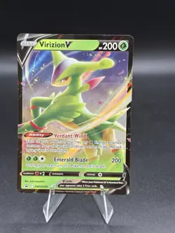 Virizion V SWSH295-Pokemon TCG-SWSH: Sword & Shield-Promo Cards-Holo-NM - Image 1