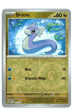 Dratini 147/165 151 Reverse Holo Pokemon TCG NM-LP - Image 1