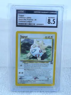 2000 Togepi Black Star Promos #30 - Pokemon League CGC 9 GRADED - Image 1