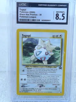 2000 Togepi Black Star Promos #30 - Pokemon League CGC 9 GRADED - Image 2