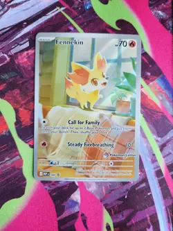 Pokemon TCG Fennekin 080 Promo Pokemon Center stamped - Image 1