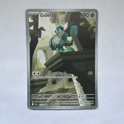 Pokemon TCG Golett 122/086 Sv: Black Bolt Illustration Rare Full Art Holo - Image 1