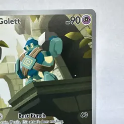 Pokemon TCG Golett 122/086 Sv: Black Bolt Illustration Rare Full Art Holo - Image 2
