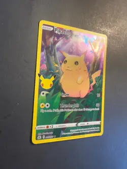 2021 Pokemon Celebrations 25th Pikachu 5 /25 Full Art Illustration rare Holo - Image 2