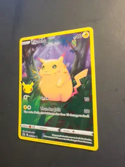 2021 Pokemon Celebrations 25th Pikachu 5 /25 Full Art Illustration rare Holo - Image 3