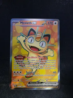 Meowth ex 107/088 UR Holo Pokemon Perfect Order 2026 Full Art NM/M - Image 1