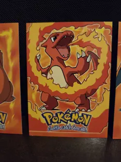 1999 Pokemon Topps Charizard, Charmeleon, Charmander E4 E5 E6 🌟🌟🌟 - Image 3