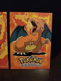 1999 Pokemon Topps Charizard, Charmeleon, Charmander E4 E5 E6 🌟🌟🌟 - Image 4