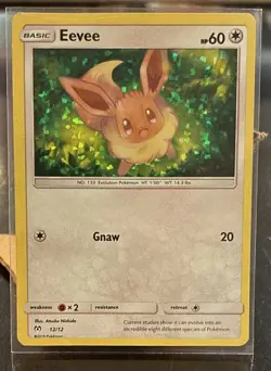 Pokemon TCG Eevee 012/012 McDonald's 2019 Holo Promo 60 HP Basic English - Image 1