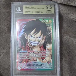Bandai One Piece CCG Romance Dawn Monkey.D.Luffy OP01-003 Foil BGS 9.5 - Image 1