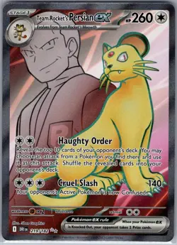 Team Rocket's Persian ex - 219/182 SV10: Destined Rivals - Pokemon Card - NM - Image 1
