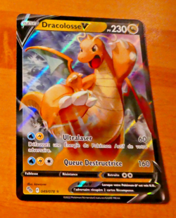 POKEMON CARD HOLO CARTE Dracolosse V 049/078 FR NM 2023 - Image 1