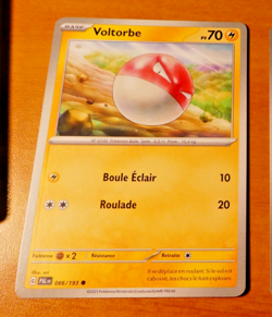 POKEMON EVOLUTIONS A PALDEA CARD CARTE VOLTORBE 066/193 PAL FR TCG ** - Image 1