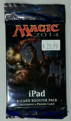 Magic MTG MAGIC 2014 DOTP iPAD Promo Booster Pack - Image 1