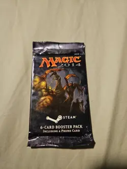 Magic the Gathering 2014 Promo Steam Booster Pack 6 Cards with Promo Card - Image 1