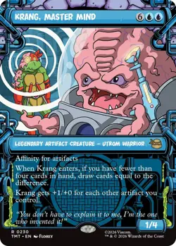 x1 Krang, Master Mind - Showcase R MTG Teenage Mutant Ninja Turtles M/NM, Englis - Image 1